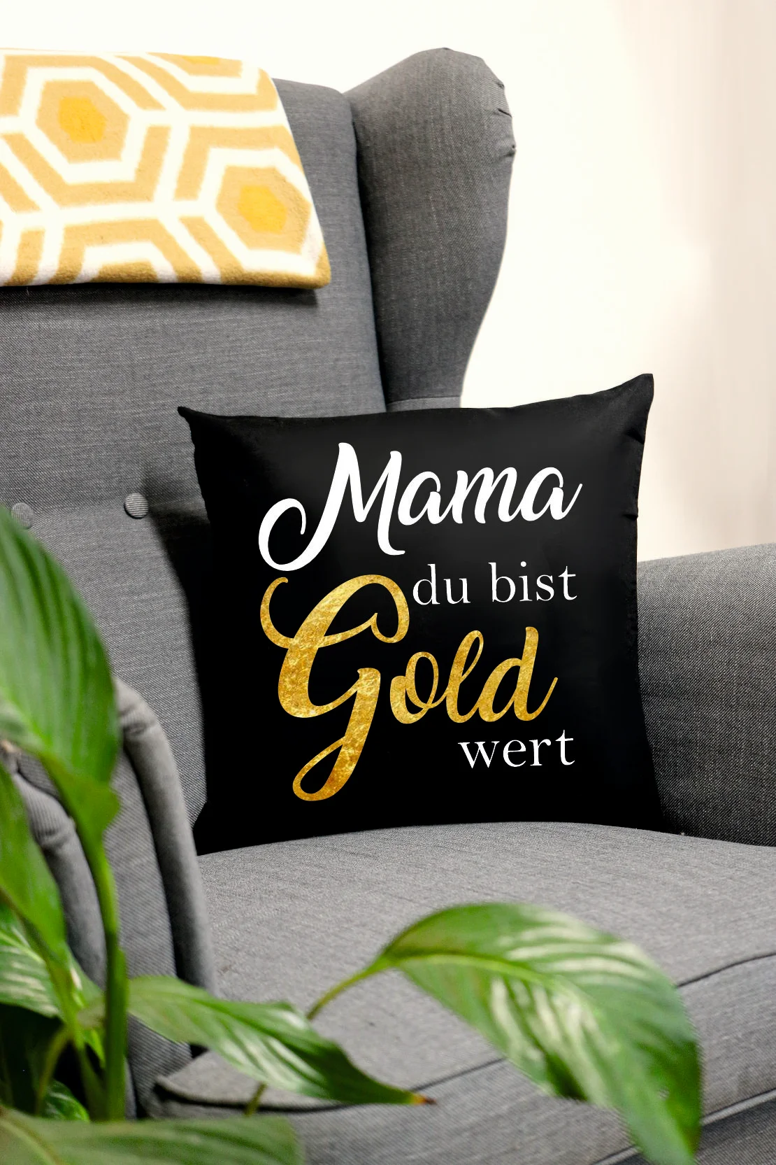 Mama du bist Gold wert | Polster/Kissen 