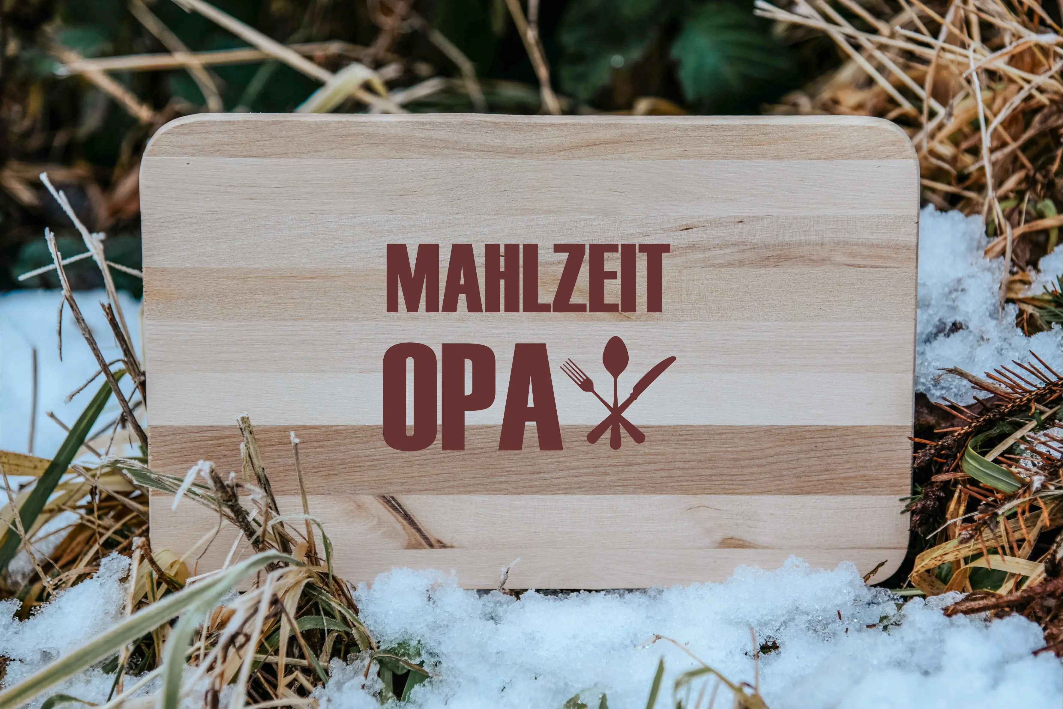 Mahlzeit Opa | graviertes Schneidebrett/Jausenbrett 