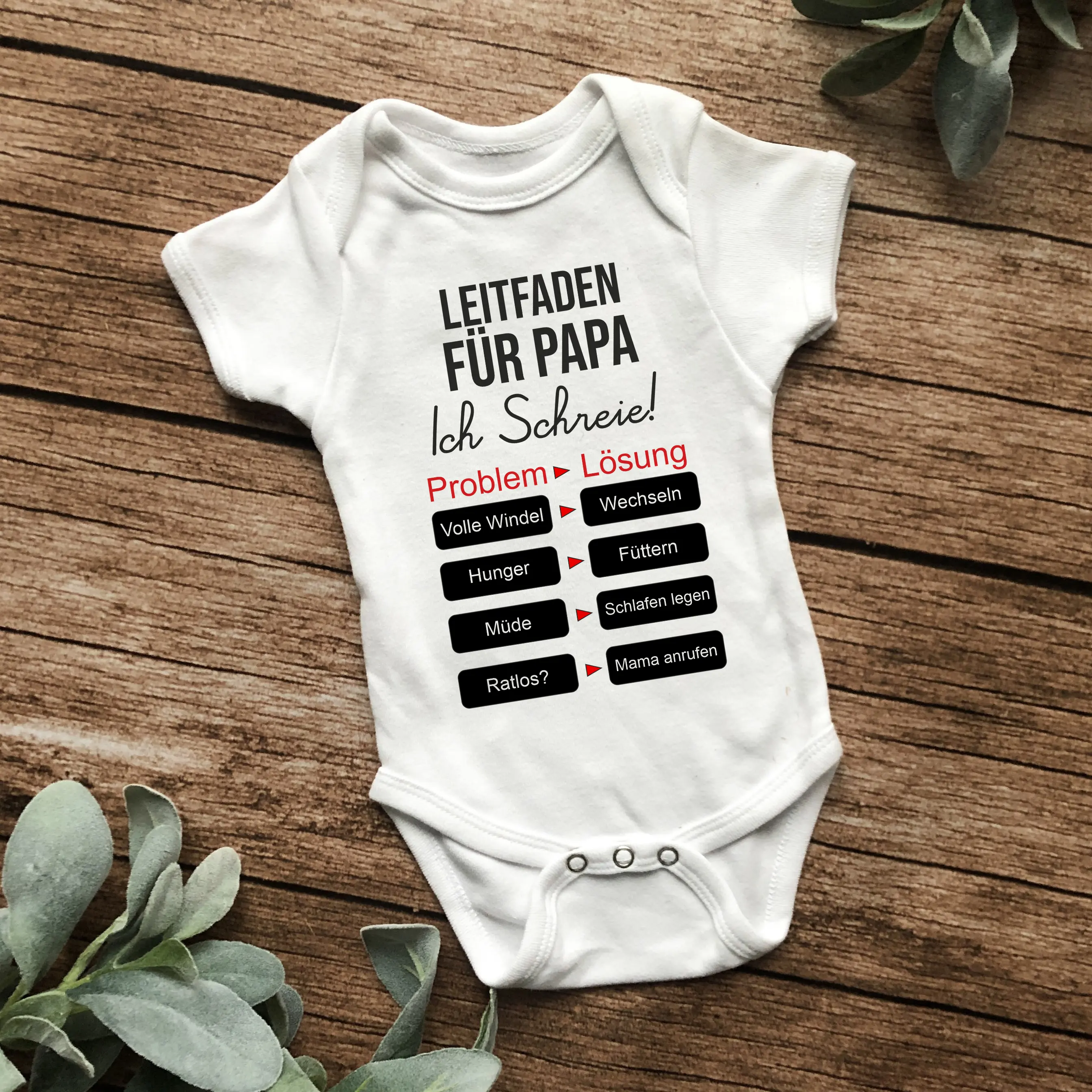 Leitfaden für Papa... | bedruckter Babybody