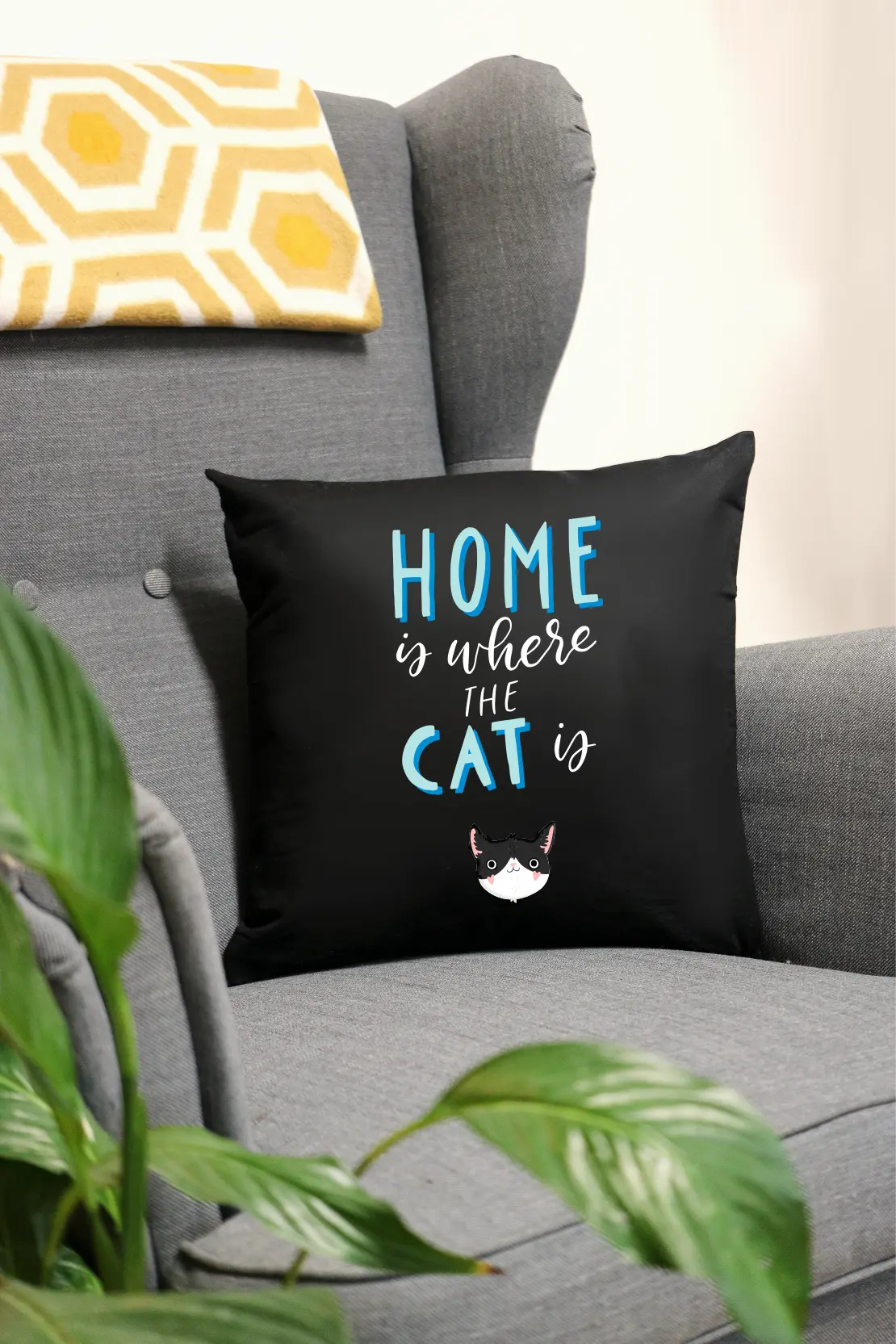 Home is where the cat is | Polster/Kissen      