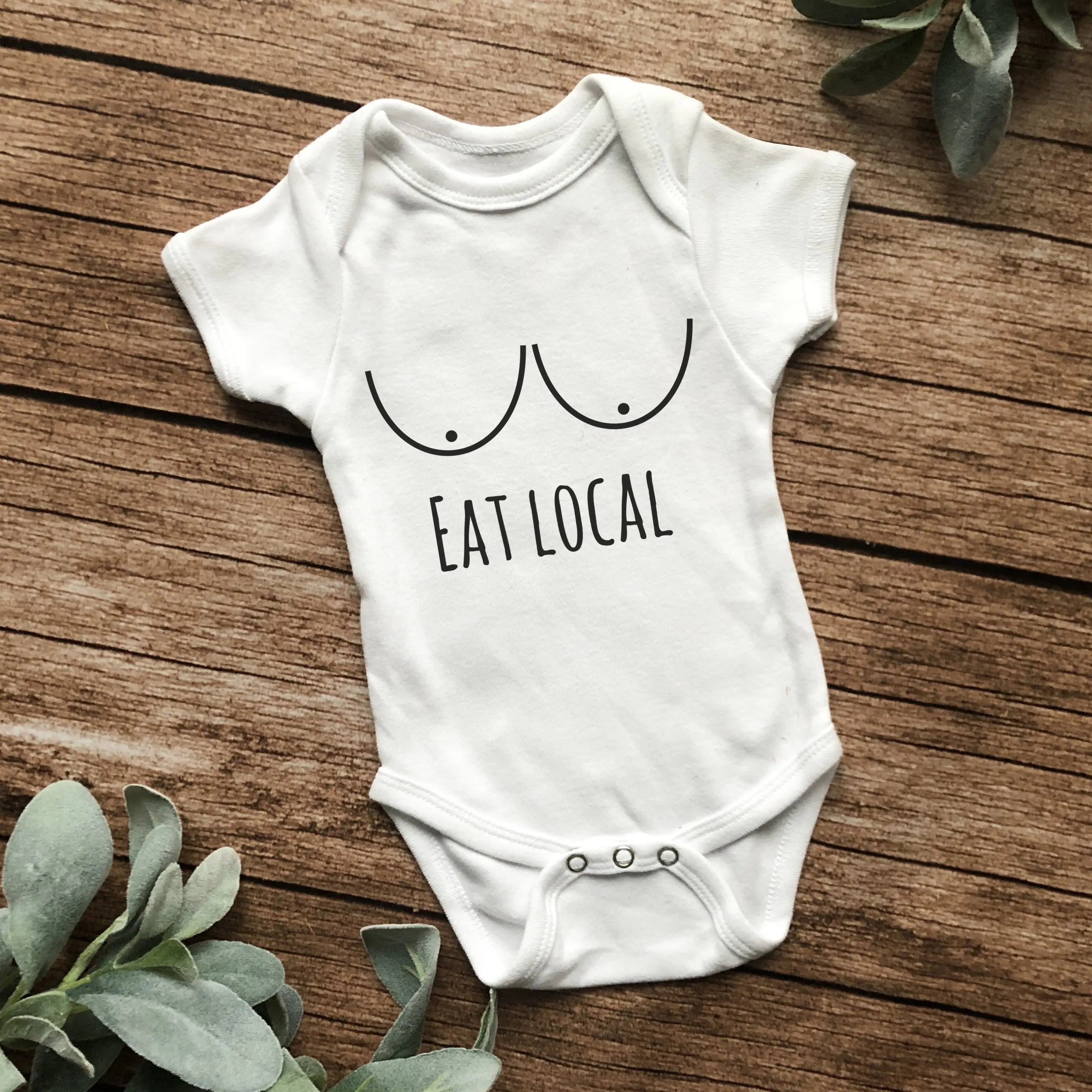 Eat Local | bedruckter Babybody