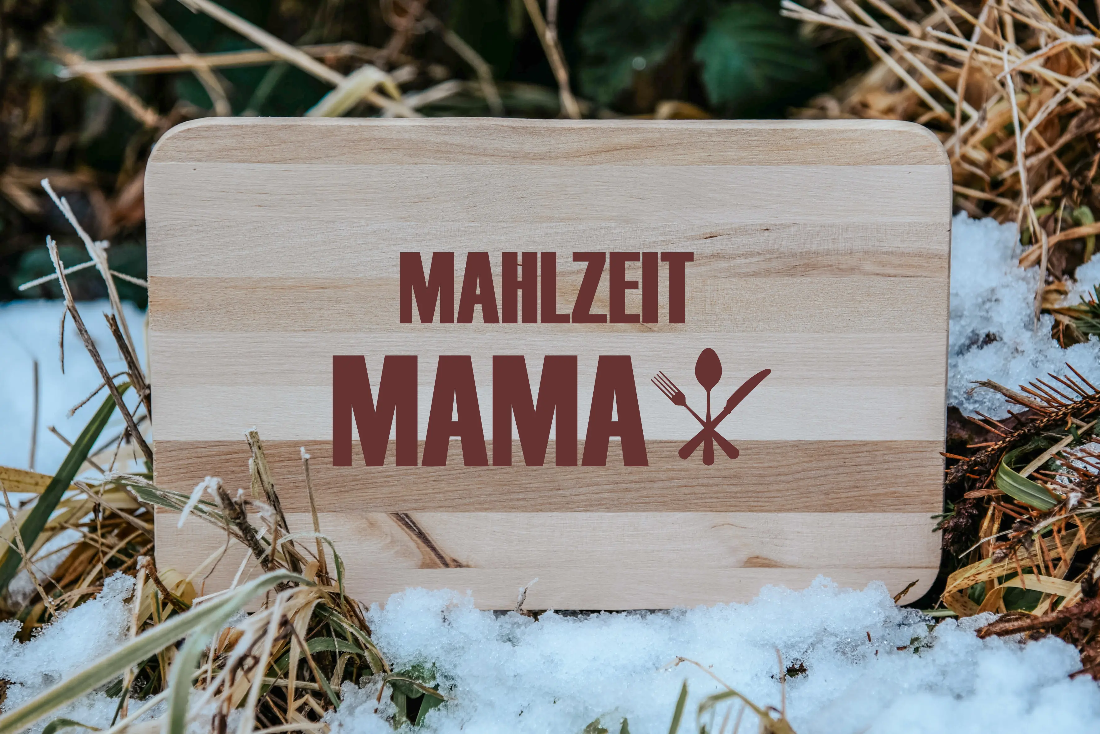 Mahlzeit Mama | graviertes Schneidebrett/Jausenbrett    