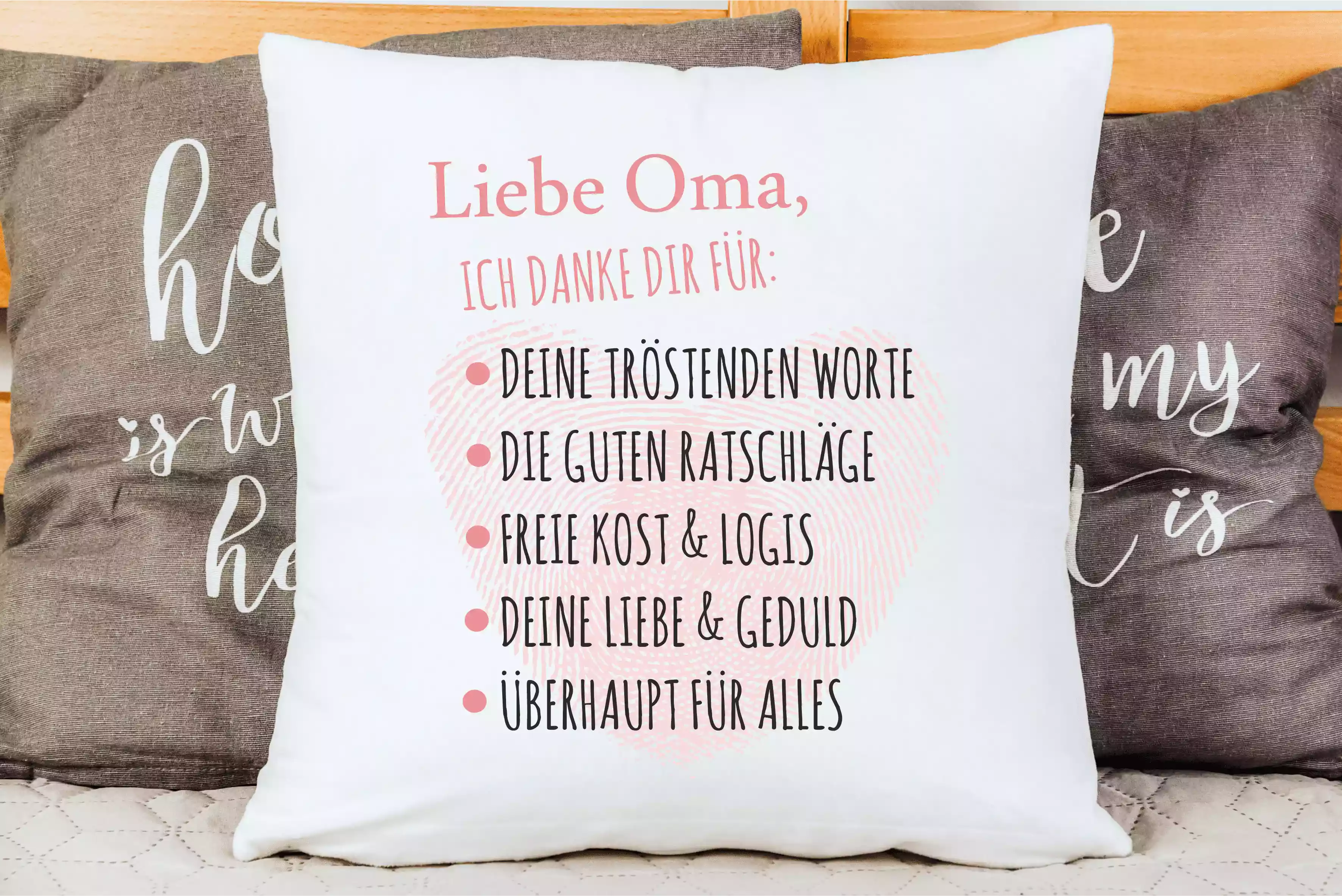 Liebe Oma ich danke dir für... | Polster/Kissen  