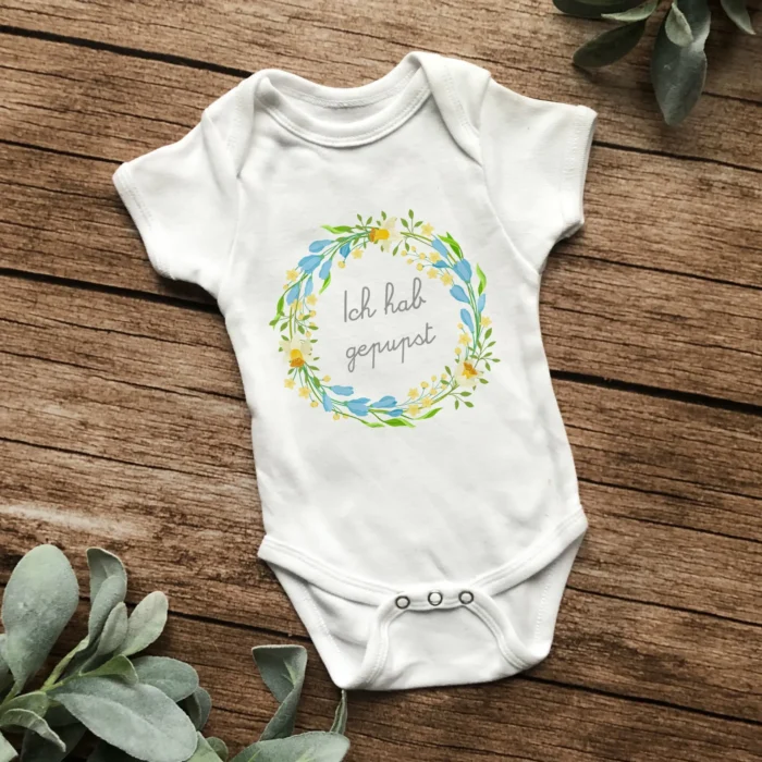 Ich hab gepupst | bedruckter Babybody – Bild 1