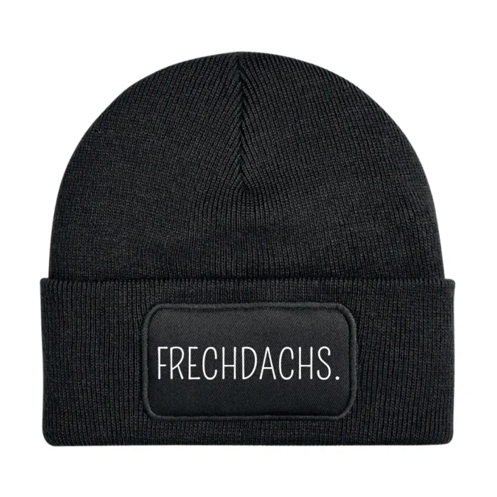 Beanie - Frechdachs - Schwarz_1920x1920 Frechdachs | Beanie – Bild 1