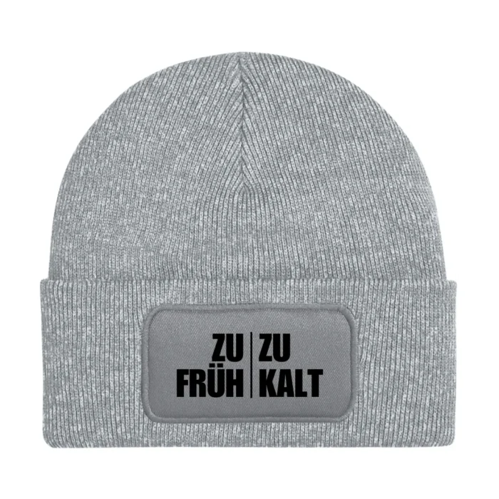 Zu früh zu kalt | Beanie – Bild 3