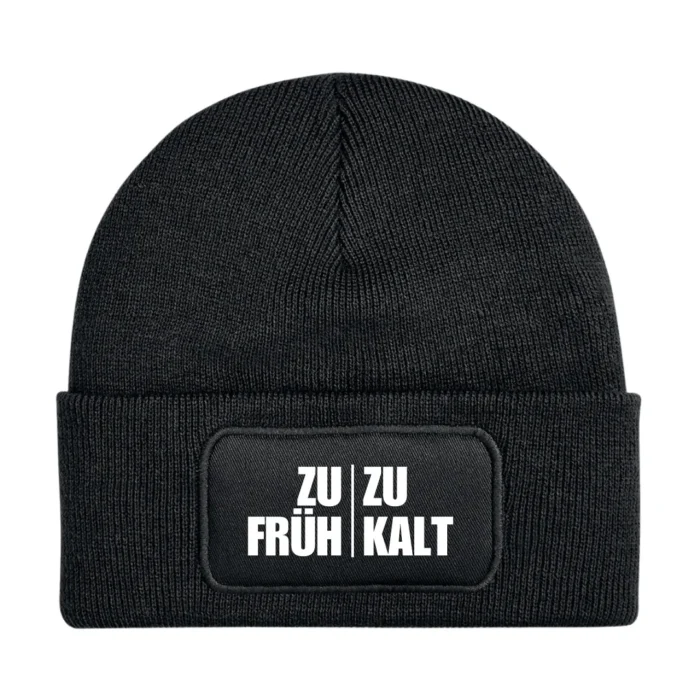 Beanie - Zu Kalt - Schwarz_1920x1920 Zu früh zu kalt | Beanie – Bild 1