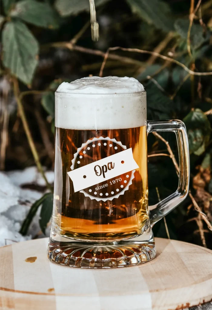 Opa since | graviertes Bierglas – Bild 1