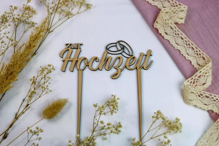 Zur Hochzeit | Caketopper/Tortentopper – Bild 1