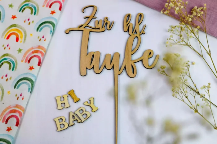 Zur hl. Taufe | Caketopper/Tortentopper – Bild 1