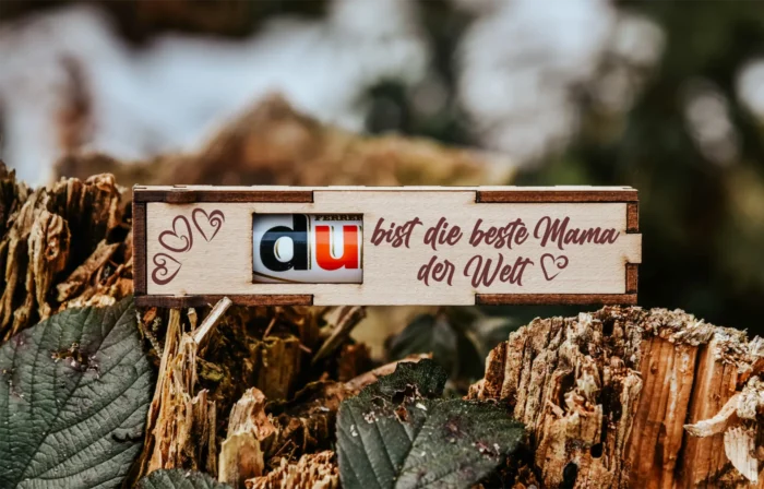 Du bist die beste Mama der Welt | gravierte Schokoriegel Geschenkbox inkl. Duplo – Bild 1