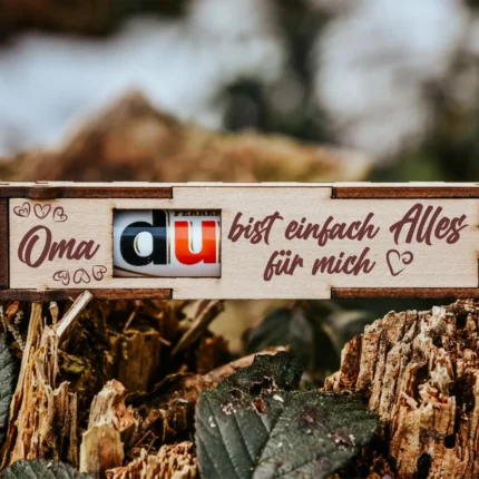 Oma du bist einfach Alles für mich | gravierte Schokoriegel Geschenkbox inkl. Duplo
