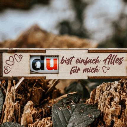 Du bist einfach Alles für mich | gravierte Schokoriegel Geschenkbox inkl. Duplo