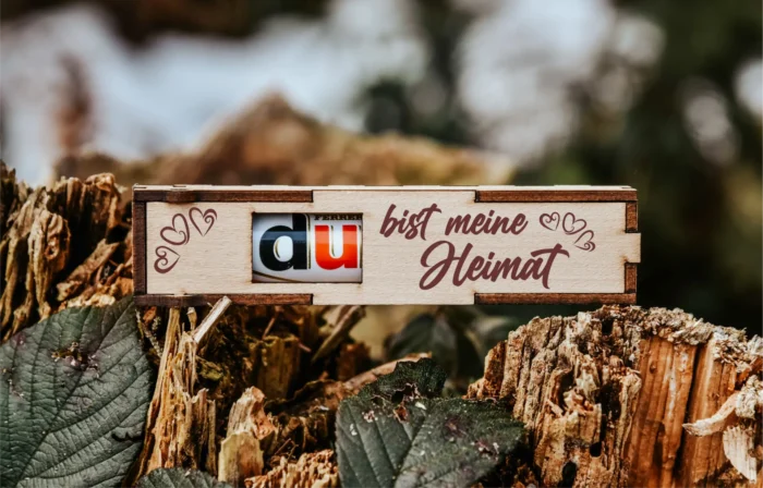 Duplobox 64 Du bist meine Heimat_1920x1920 Du bist meine Heimat | gravierte Schokoriegel Geschenkbox inkl. Duplo – Bild 1
