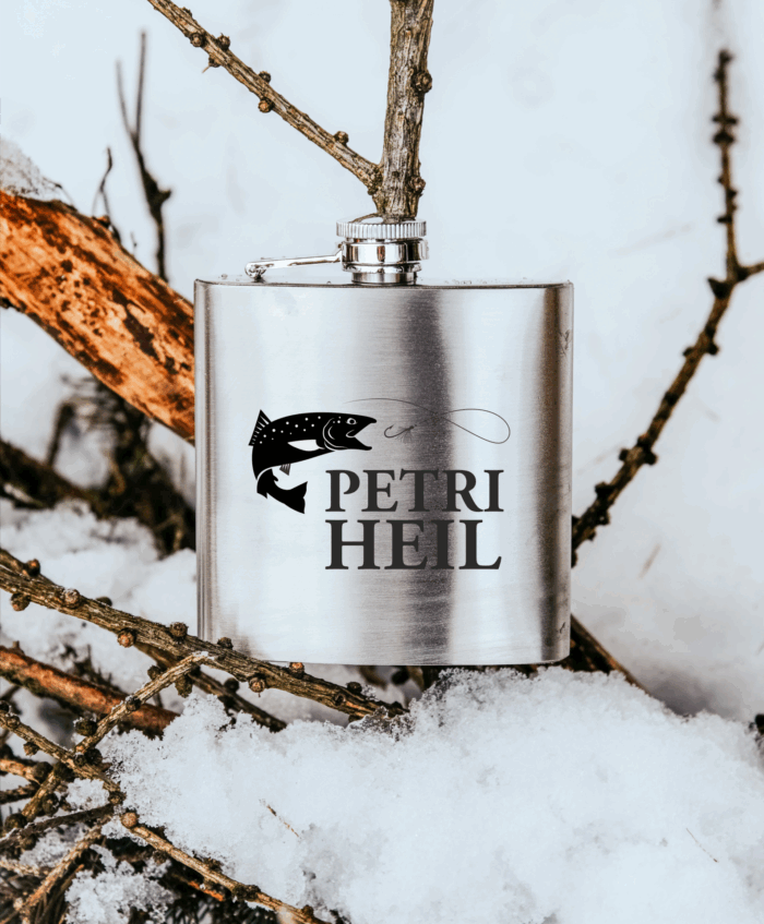 Petri Heil | gravierter Flachmann – Bild 1