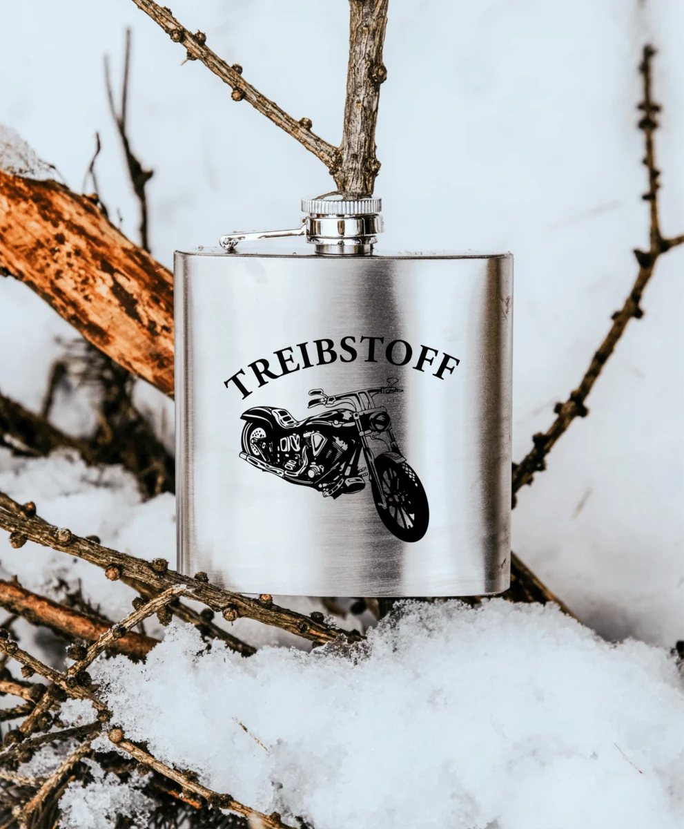 FM 26 Treibstoff Bike_1920x1920 Treibstoff Bike | gravierter Flachmann – Bild 1