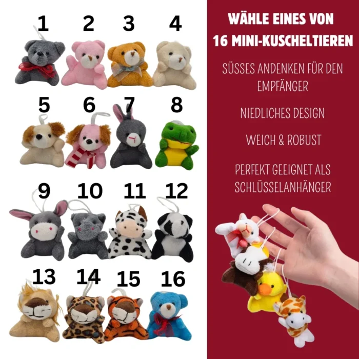 Holzkarte mit Kuscheltier | Grußkarte – Bild 6