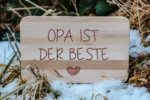 Opa ist der Beste | graviertes Schneidebrett/Jausenbrett – Bild 2