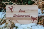 Schlämmerbrett mit Wunschname | graviertes Schneidebrett/Jausenbrett – Bild 2