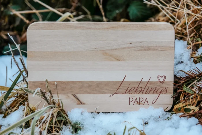 Lieblingspapa | graviertes Schneidebrett/Jausenbrett – Bild 3