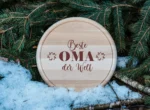 Beste Oma der Welt | graviertes Schneidebrett/Jausenbrett