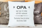 Opa zumindest hast du keine hässlichen Enkel | Polster/Kissen – Bild 3