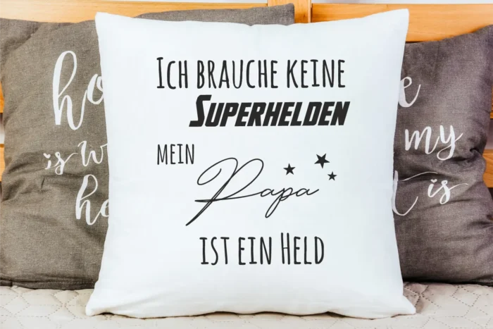Papa ist mein Held | Polster/Kissen – Bild 3