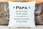 Papa zumindest hast du keine hässlichen Kinder | Polster/Kissen – Bild 3