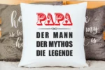 Papa die Legende | Polster/Kissen – Bild 3