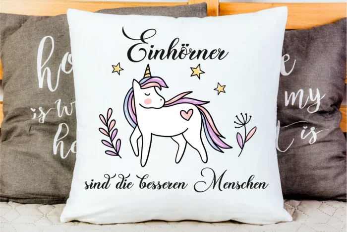 Einhörner sind die besseren Menschen | Polster/Kissen – Bild 3