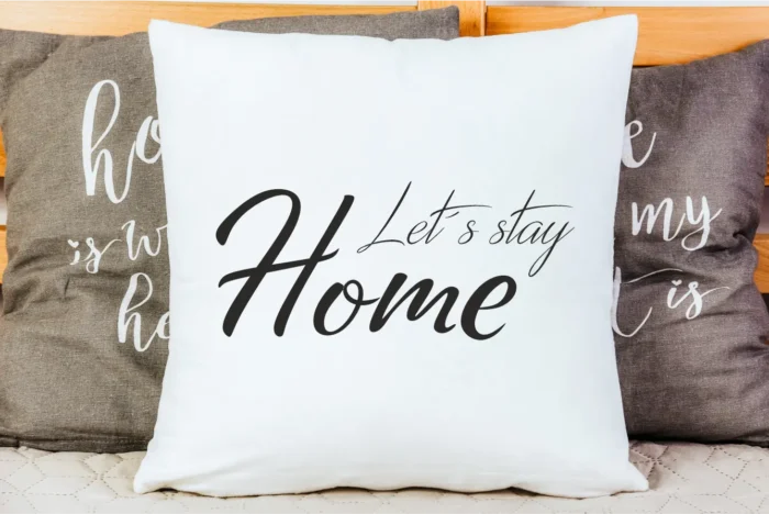 Lets stay home | Polster/Kissen – Bild 3