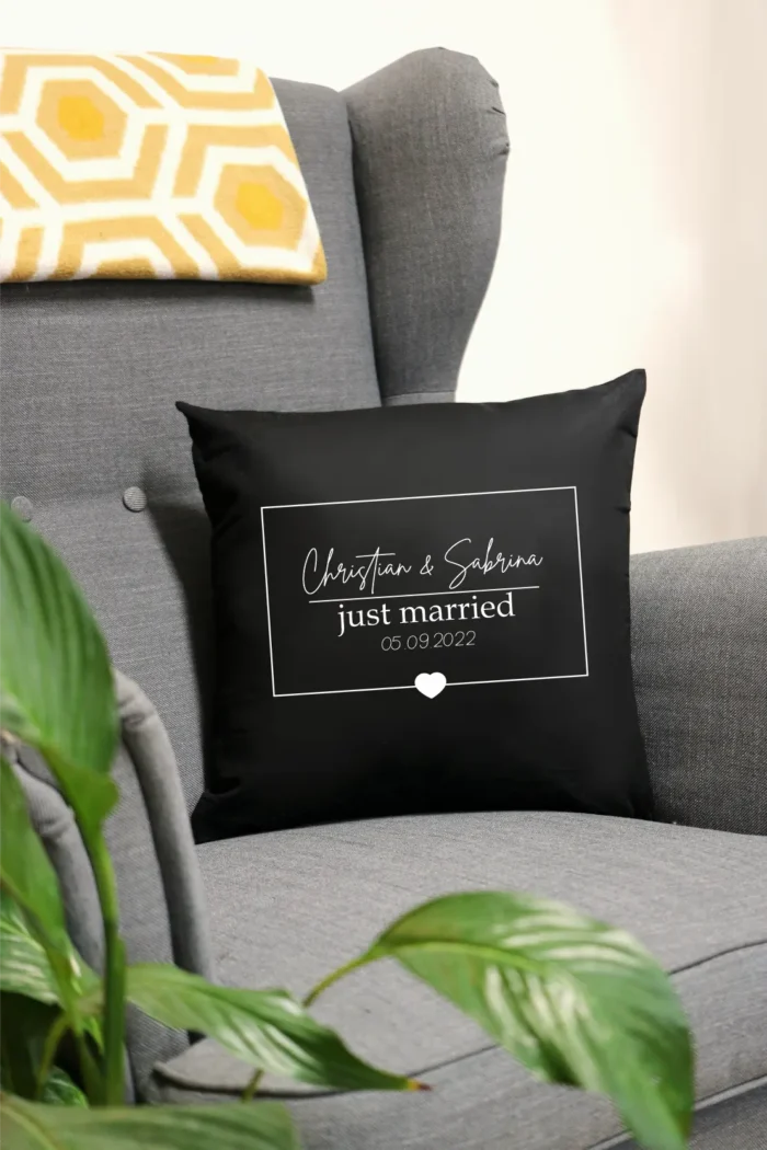 Just married | Polster/Kissen – Bild 1