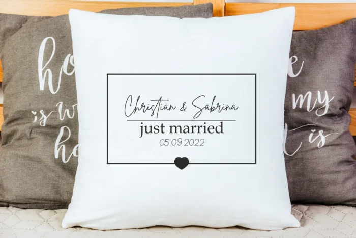Just married | Polster/Kissen – Bild 3