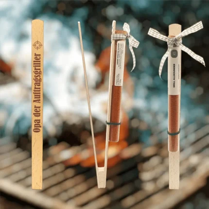 Opa der Auftragsgriller | gravierte Grillzange