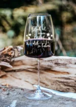 Glück ist einen Onkel wie dich zu haben | graviertes Weinglas