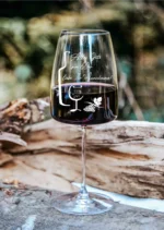 Alles gute zum Geburtstag mit Wunschnamen | graviertes Weinglas