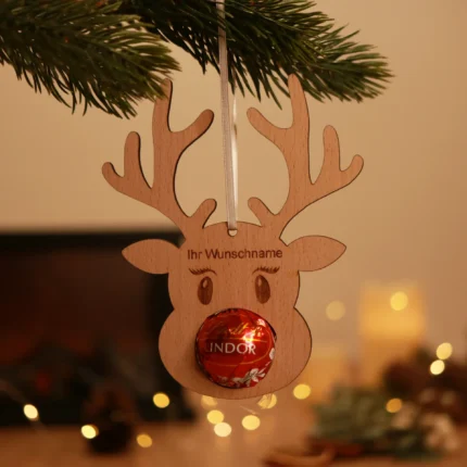 Rudolfine Rentieranhänger mit Praline