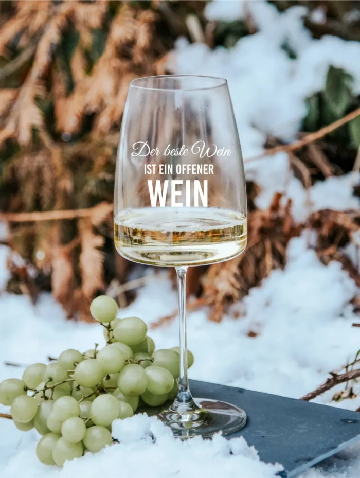 Der beste Wein | graviertes Weinglas – Bild 2