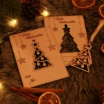Weihnachtskartenset aus Holz – Bild 6