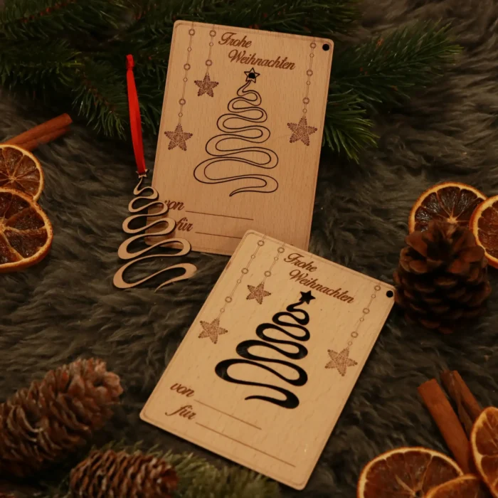 Weihnachtskarte V (2)_1920x1920 Weihnachtskarte aus Holz – Bild 1