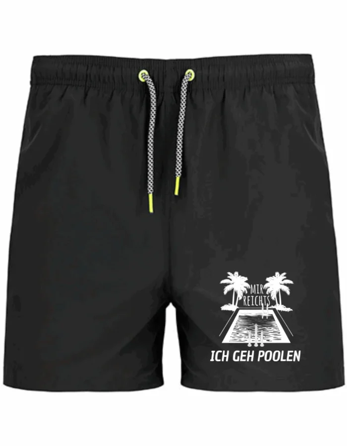 Mir reichts ich geh poolen | Badeshort – Bild 3