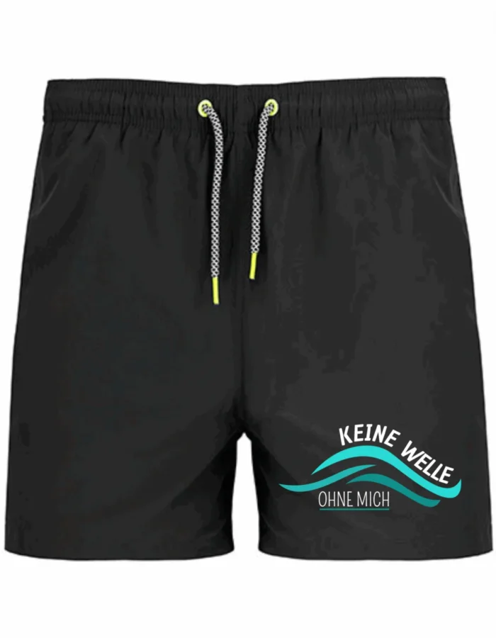 Keine Welle ohne mich | Badeshort – Bild 2