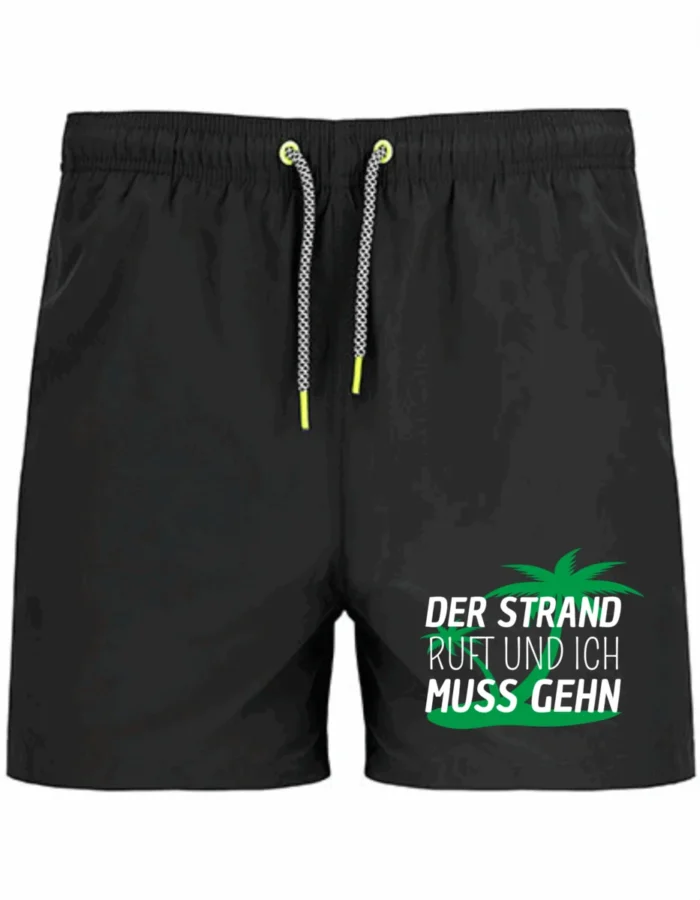 Der Strand ruft und ich muss gehn | Badeshort – Bild 7