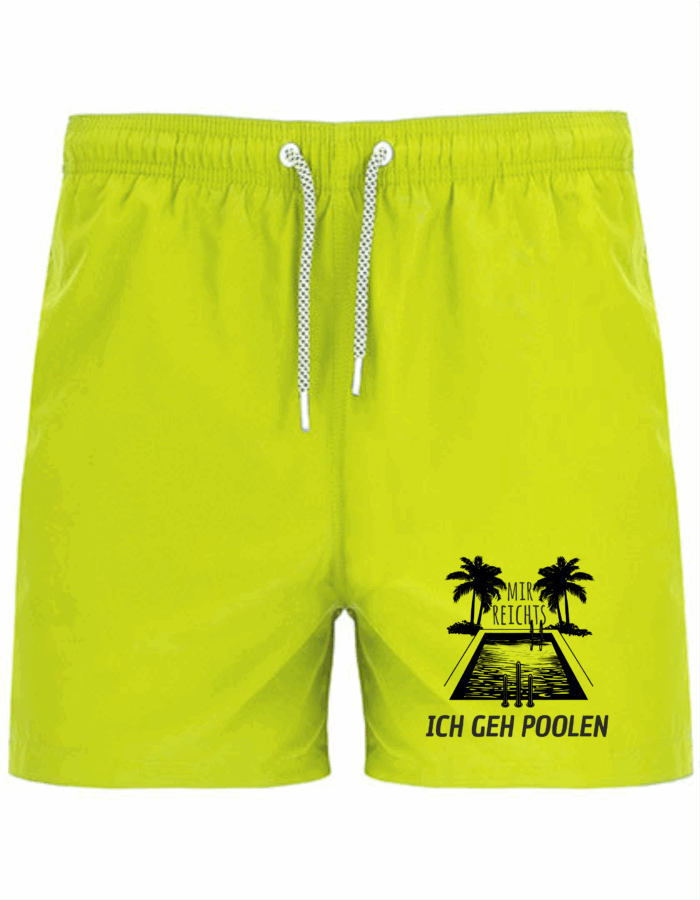 Mir reichts ich geh poolen | Badeshort – Bild 2
