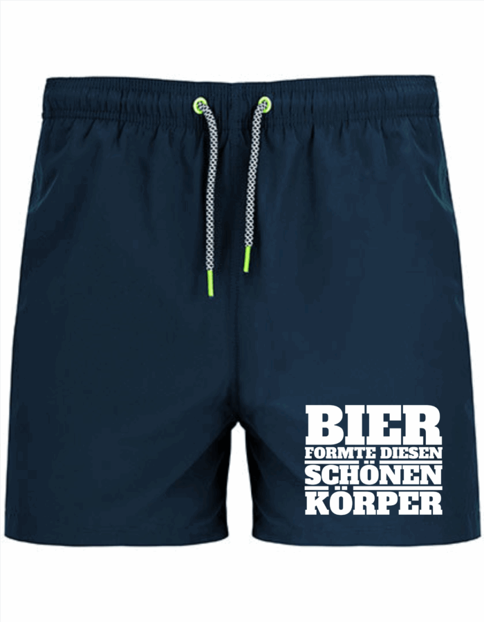 Bier formte diesen schönen Körper | Badeshort – Bild 1