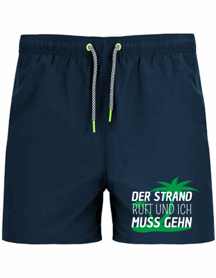 Der Strand ruft und ich muss gehn | Badeshort – Bild 5