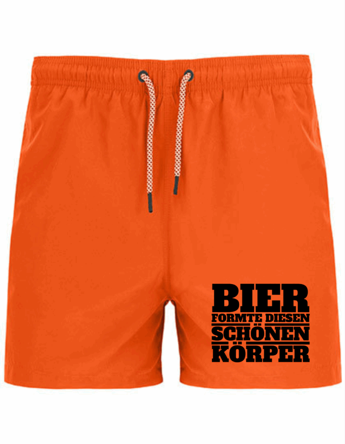 Bier formte diesen schönen Körper | Badeshort – Bild 2
