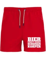 Bier formte diesen schönen Körper | Badeshort – Bild 4