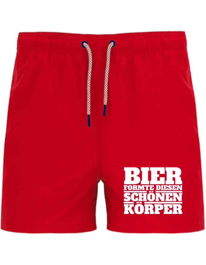 Bier formte diesen schönen Körper | Badeshort – Bild 4