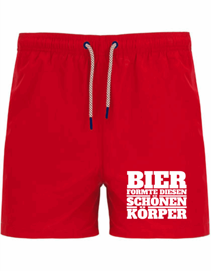 Bier formte diesen schönen Körper | Badeshort – Bild 4